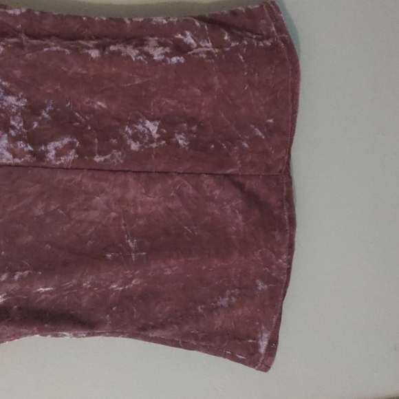 Minette, Pink, Crushed Velvet, Sleeveless Top, no size listed, maybe size S - Picture 7 of 10